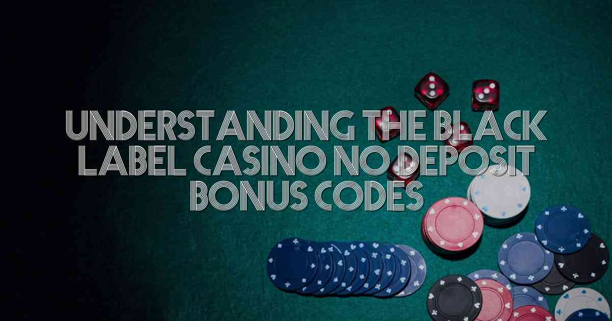Understanding the Black Label Casino No Deposit Bonus Codes
