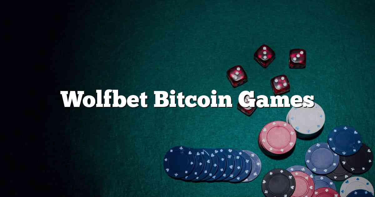Wolfbet Bitcoin Games